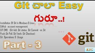 Git Telugu Tutorial | Git tutorial for beginners in Telugu | Git Telugu