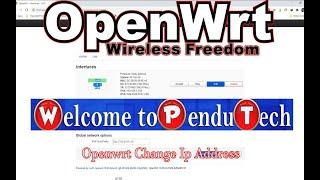 Openwrt firmware Change Lan Ip Address