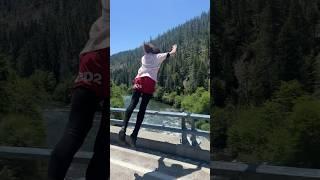 CRAZY MULLET GUY JUMPS OFF BRIDGE