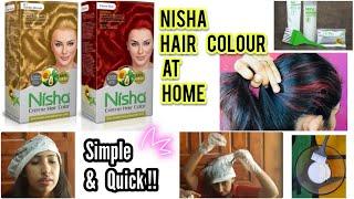 Shocking Result! Coloring My Hair at Home ! Nisha Flame Red and Golden Blonde ‍️| Riya Peter