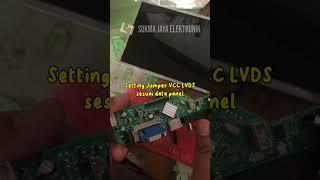 Nih langkah mudah merakit mainboard universal LCD LED TV ke layar laptop #diy #mainboard #universal