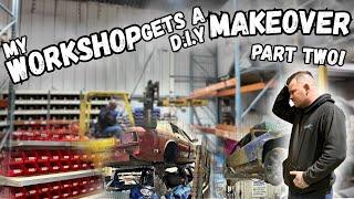 THIS IS A WAY BIGGER TASK THAN I THOUGHT! The Workshop Makeover PART 2!