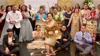 Beautiful Bride ~ Tau’olunga Dance ~ Celebrating Newlyweds Simon & ‘Alilia Hala Teaupa