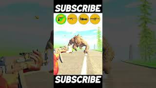 INDIAN BIKE DRIVING 3D GAME  ALL GUNS VS BIG CREATURE  | #shorts #gaming #challenge #gta