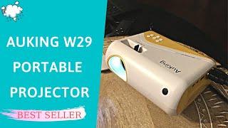 AuKing W29 Mini Outdoor Projector Review, Test | Projector for Outdoor Laptop, iOS and Android Phone