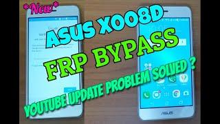 Asus x008d google account bypass, youtube update problem solved.