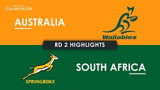 HIGHLIGHTS | AUSTRALIA v SOUTH AFRICA | The Rugby Championship 2024