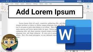 MS Word Trick: Quickly add Lorem Ipsum to Your Document