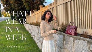 What I Wear in a Week [October Edition ]