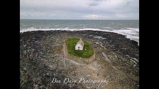 St Cwyfan's Church (The Church In The Sea) 4K UHD Aerial