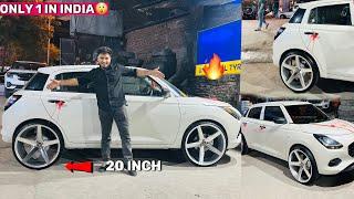 Maruti Swift 2024 Lxi मे लागा दिये इतने बड़े Alloy Wheels  Only 1 in india 20 inch Alloy wheel