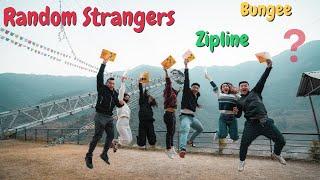 Asking strangers to couple bungee with us | Pokhara | Highground adventure