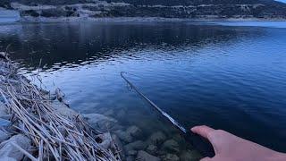 FISHING IN CYPRUS DAM / РЫБАЛКА НА КИПРЕ  БЕШЕНЫЕ ОКУНИ 