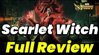 SCARLET WITCH (ZOMBIE) FULL REVIEW! T4,  ISO-8 & UNIQUE | UNDYING WAR | MARVEL Strike Force