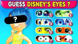  Guess Disney Characters by Eyes, Mouth and Shadow | INSIDE OUT 2 (2024) , Disney Princess