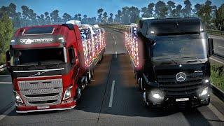 Новогодний рейс по дороге дураков с Джеком! - ETS 2 Online