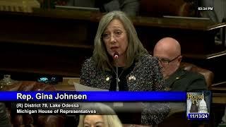 Rep. Gina Johnsen - HB 5450-51 Speech