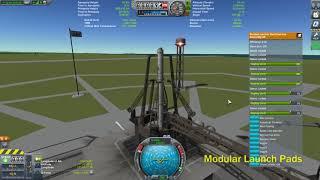 KSP Modular Launch Pads Russian Launch Stand New Fuel Arms WIP Demo