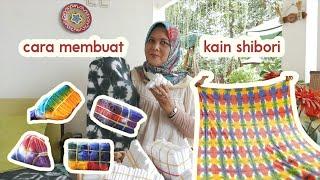 cara membuat kain shibori by ibu rita (๑^◡^๑)