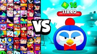 MR.P`s PET vs ALL BRAWLERS! With 16 POWER-UPs! | Brawl Stars