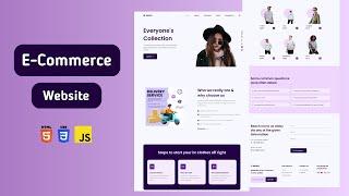 Building a Responsive E-Commerce Website from Scratch with HTML, CSS, and JS