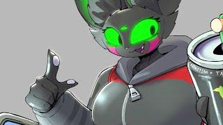 Monster Energy Girl Consumer Detector | ArzyParzy Comic Dub