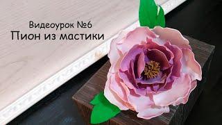 Пион из мастики. Пышный и большой сахарный цветок для торта. -TortoFan! Peony from mastic