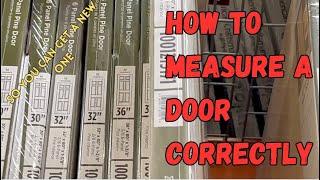 How to measure a door in order to get a new door