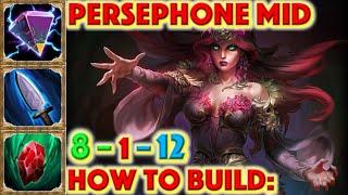 SMITE HOW TO BUILD PERSEPHONE - Persephone Mid + How To + Guide (Season 7 Conquest) 2020 Middle Lane