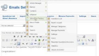 jAnswers Factory - Yahoo Answers Clone Script for Joomla - Administration Tutorial