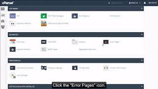 How To Create Custom Error Pages in CPanel