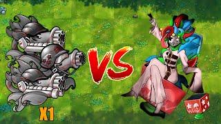 PVZ Fusion 2.3 Challenge!! 1 New Plants Fusion VS Ultimate Clown Queen Zombie - Who Will Win?