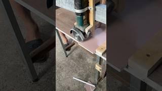 make a sliding saw from an angle grinder #wood #woodworking #alltools #woodworkingtoolguide