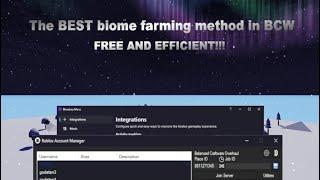 The BEST biome farming/hopping method for BCW