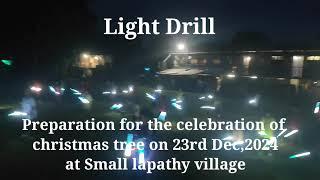 Light drill dance || christmas tree || Albinus Joseph