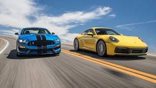 Ford Mustang Shelby GT350 vs. Porsche 911 Carrera S—2019 BDC Hot Lap Matchup