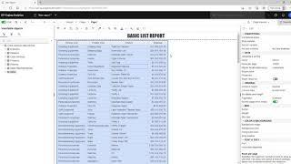IBM Cognos Analytics 11.2 BASIC LIST REPORT DEMO