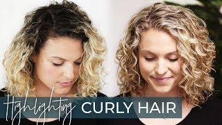 How to Highlight Curly Hair | My Favorite Blonde Highlighting Technique (with a Base Bump)