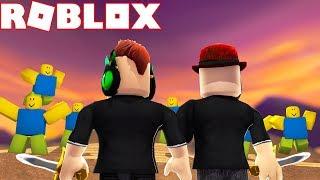 STAND AGAINST ARMIES OF NOOBS in ROBLOX NOOB INVASION TYCOON