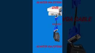 Dvr To Monitor Vga Extender 60 Miter ||Vga Extender 60 Miter #atultechtips #cctv #dvr #vga #extended