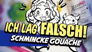 Ich lag FALSCH!  Schmincke Gouache |  Test #1