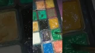 Easy painting with Gouache paints set 