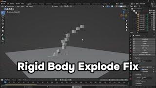 How to fix Rigid body explode in Blender