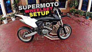 KRY Supermoto Tires Rim Spokes Build Setup