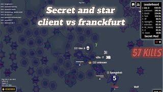 Secret and Starclient Mod vs Franckfurt (57 kills) | Best Moomoo.io insta