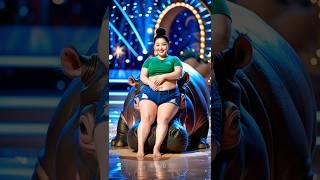 Cute Girl Performs Mesmerizing and Shocking Dance With Giant Hippo
