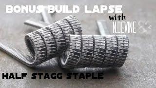 Half stagg staple coil build laps - loop method 6 ply .4ribbon with 38g - n.devine83