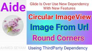 How To ImageView Into Circular ImageView With Image Load From Url In Aide