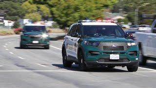 NEW CHP SIREN! Many Police Cars Respond Code 3 to Urgent Backup Request