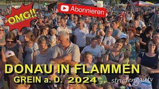 Strudengau im Feuerzauber 2024 | Donau in Flammen | Grein an der Donau und Neustadtl